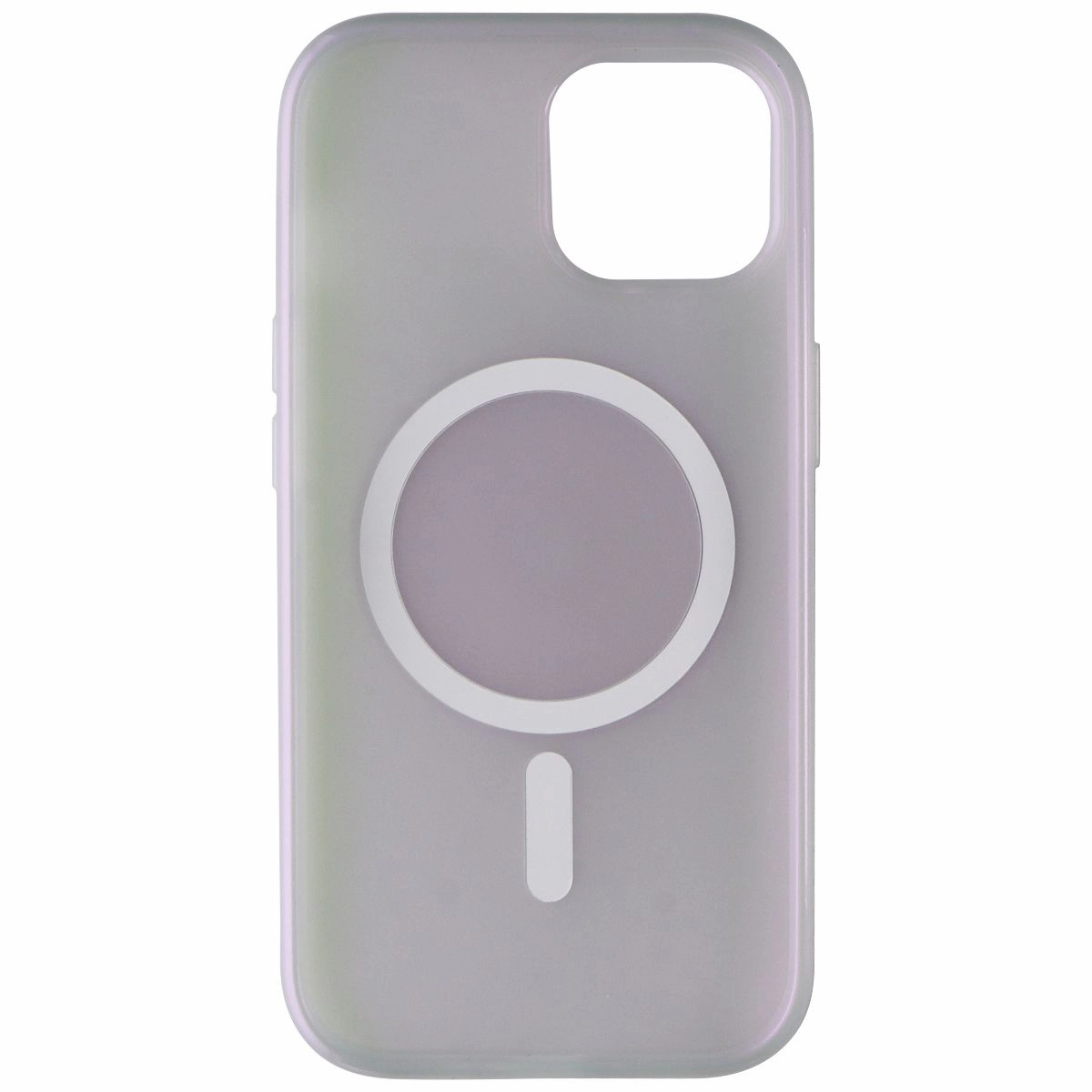 Flexible Shell PopSockets Phone Case for MagSafe for Apple iPhone 15 - Opalescent Clear
