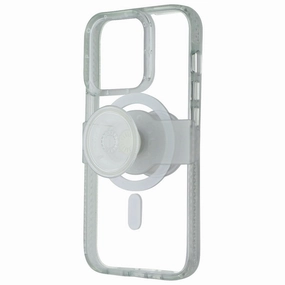 Hybrid Texture Design Classic Grip PopSockets PopCase for MagSafe for Apple iPhone 13 Pro/13 - Clear