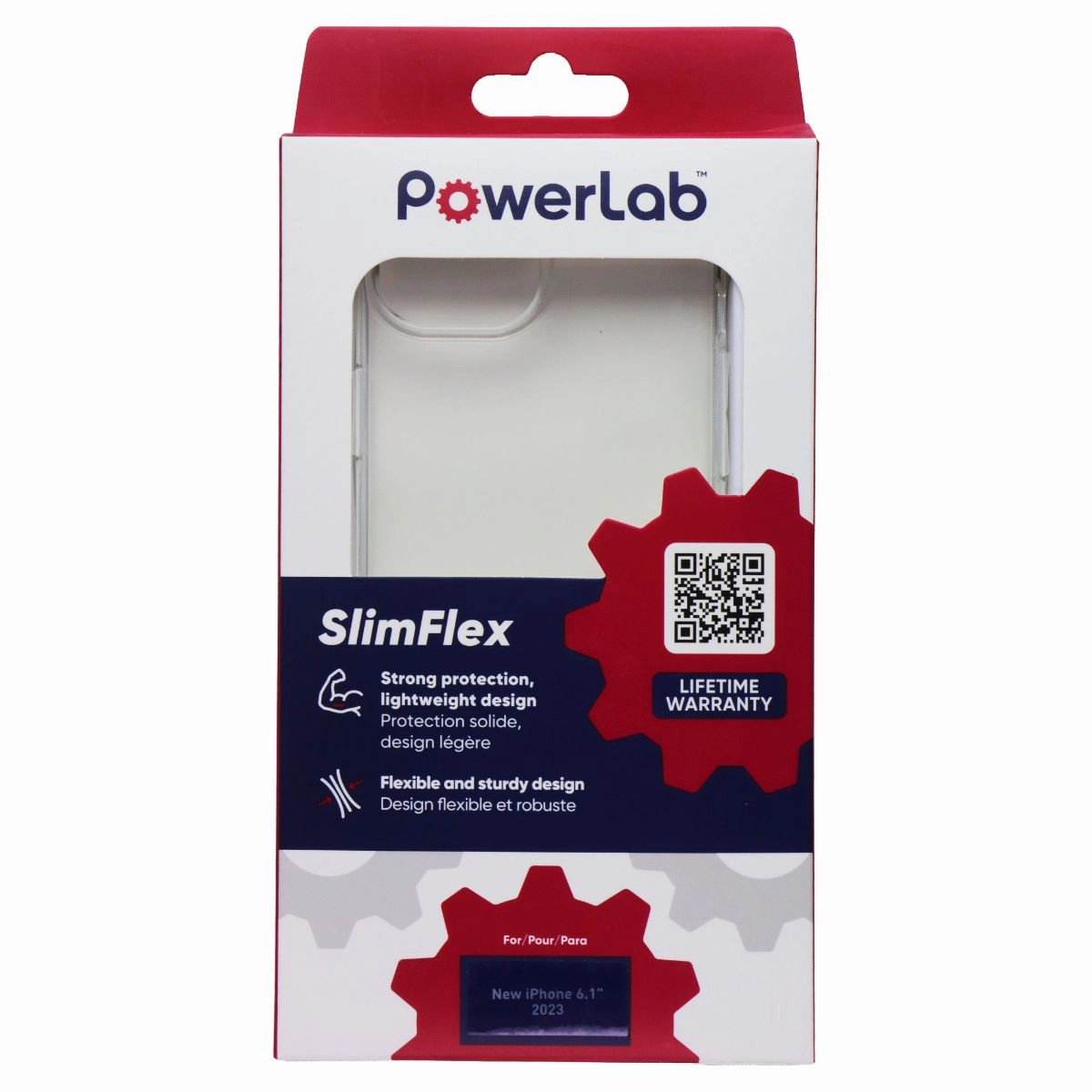 Polished Touch PowerLab SlimFlex Series Gel Case for Apple iPhone 15 - Clear