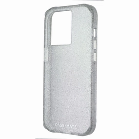 Case-Mate Sheer Crystal Case for Apple iPhone 14 Pro - Silver Glitter Flexible Detail Design