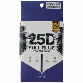LITO 2.5D Full Glue Tempered Glass Screen Protector for Samsung Galaxy A71 5G Screen Guard Ultra