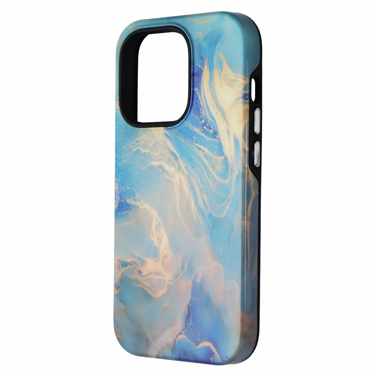 MyBat Pro Fuse Series for MagSafe for Apple iPhone 14 Pro - Ocean Marble Smooth Grip Flexible Surface Texture
