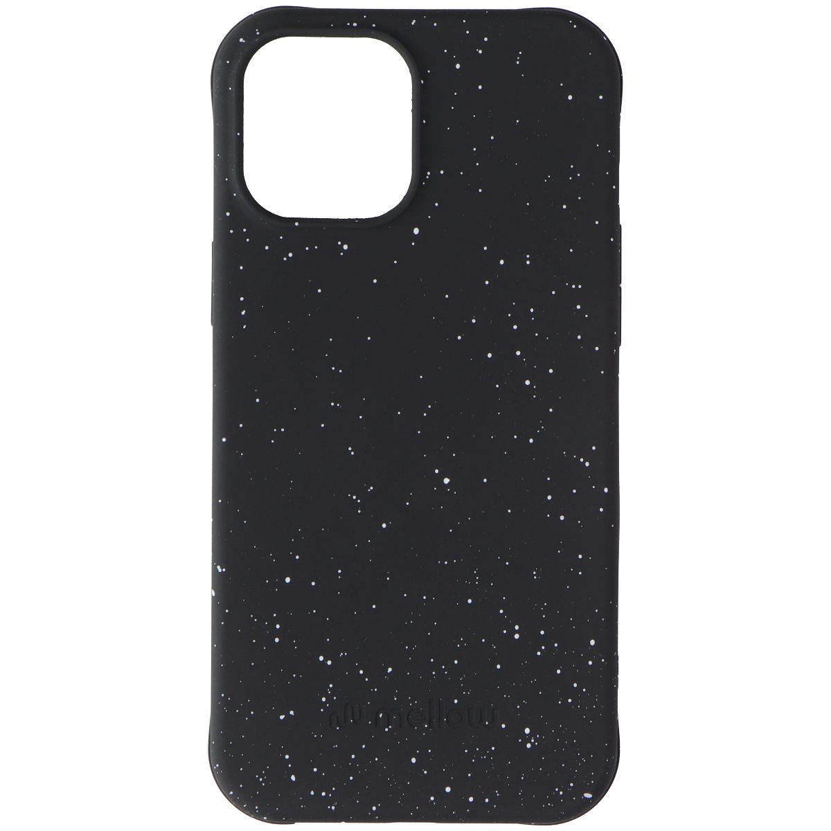 Rugged Detail Layer Glossy surface Mellow Bio Case for Apple iPhone 12 Pro Max - Black/White Speckled