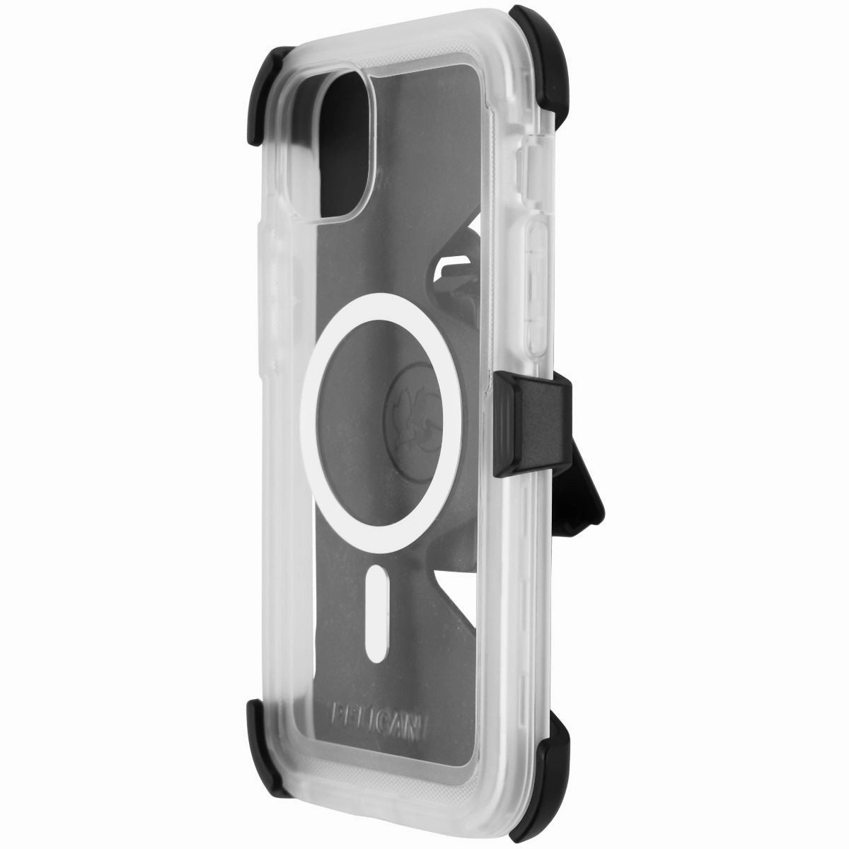 Pelican Voyager Magnetic Case for MagSafe for iPhone 14 Plus - Clear/White Strong Surface