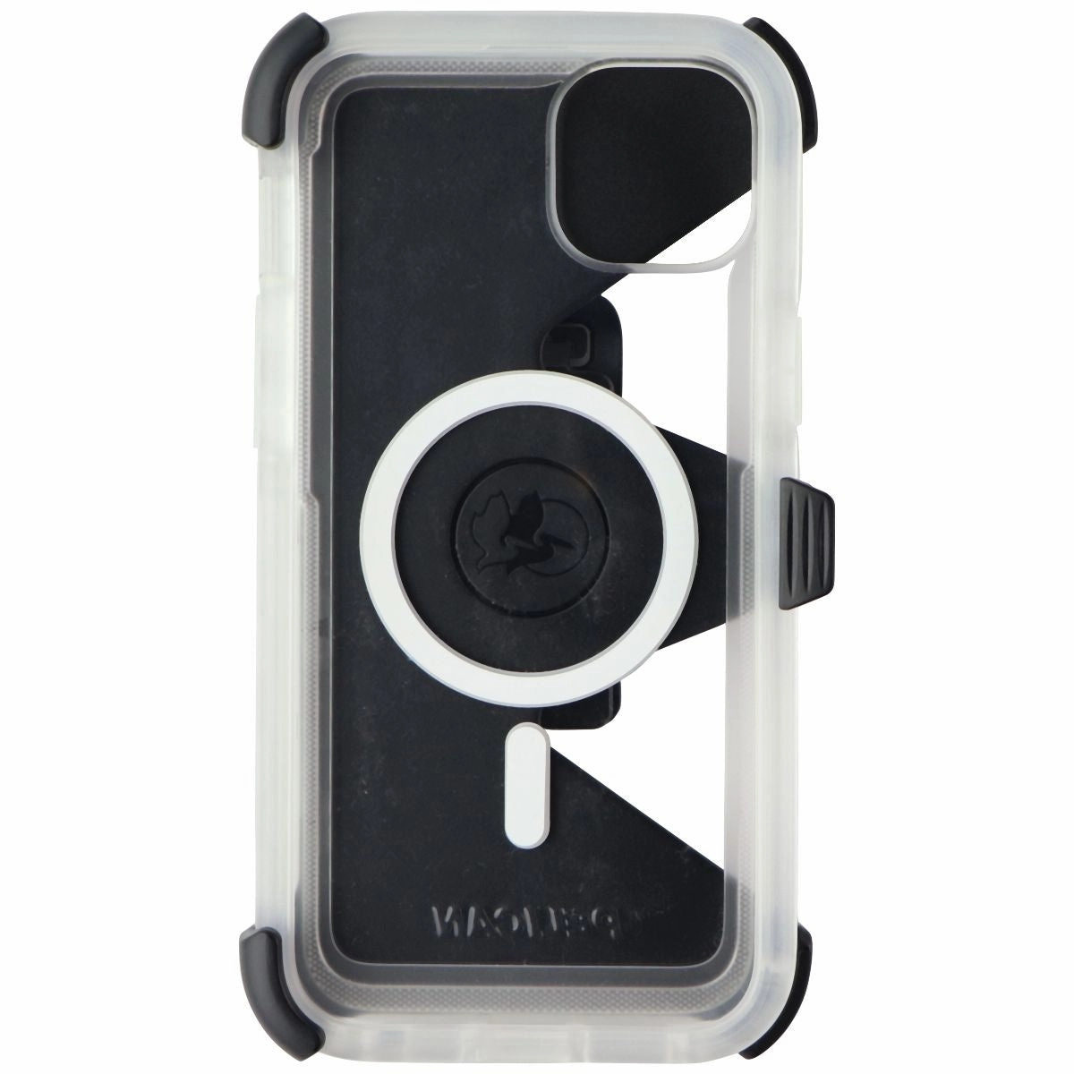 Matte Protection Pelican Voyager Magnetic Case for MagSafe for iPhone 14 Plus - Clear/White