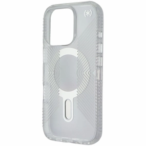 Premium Build Layer Presidio Grip Case with ClickLock for MagSafe for Apple iPhone 16 Pro - Clear