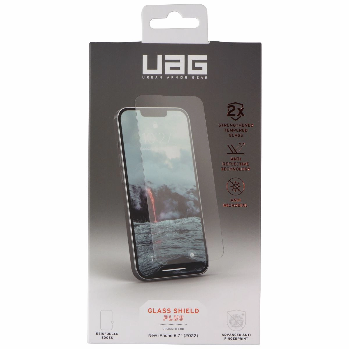UAG Glass Shield Plus Tempered Glass for Apple iPhone 14 Plus / 14 Pro Max Screen Guard Ultra Max Screen Shield Coating