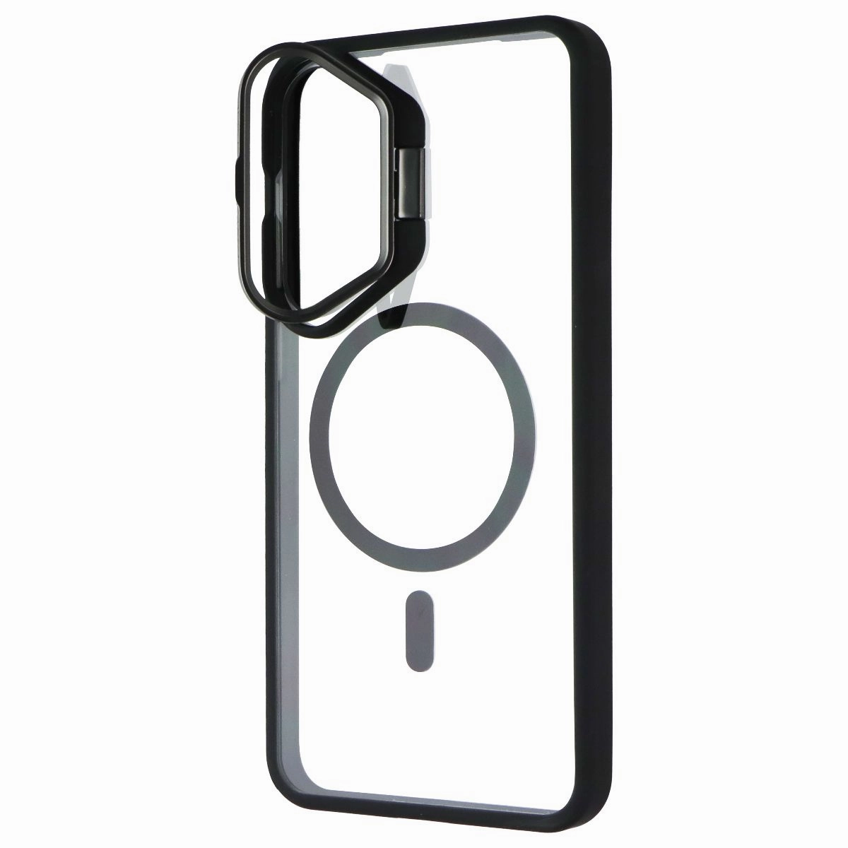 Prodigee KickIt Case for MagSafe for Samsung Galaxy S24  (Plus) - Clear / Black Smooth Pattern Finish Modern Function