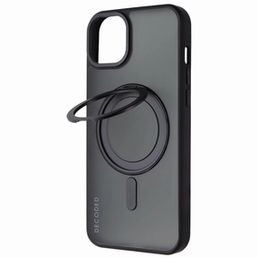 Decoded 360 Loop Stand Back Cover Case for MagSafe - for iPhone 15 Plus - Black Easy Access Comfort Fit