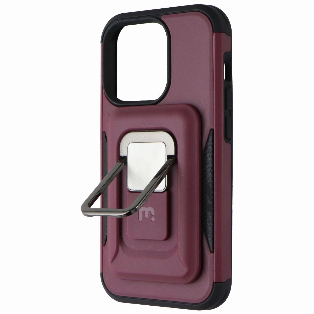 Rugged Feel MyBat Pro Stealth Series Case with MagKick for Apple iPhone 14 Pro - Plum
