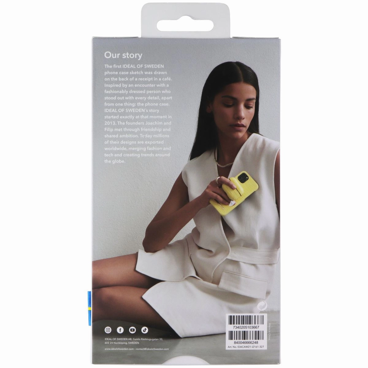 Anti Shock Layer Modern Look iDeal of Sweden Atelier Case for Apple iPhone 13 - Khaki Croco