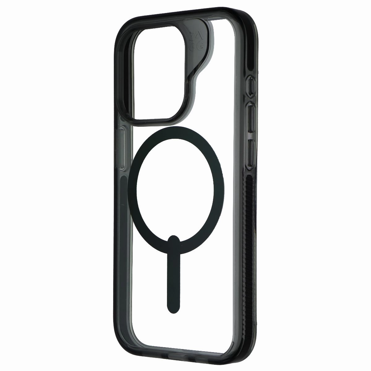 ZAGG Santa Cruz Snap Series Case for Apple iPhone 15 Pro - Clear/Black Durable Accessory