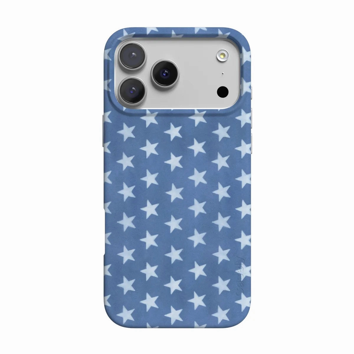 Wireless Compatible Smooth Pattern Coastal Blues | Denim Stars Case