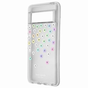 Full Coverage Rugged Design Style Kate Spade New York Defensive Hardshell Case for Pixel 7 - Scattered Flowers