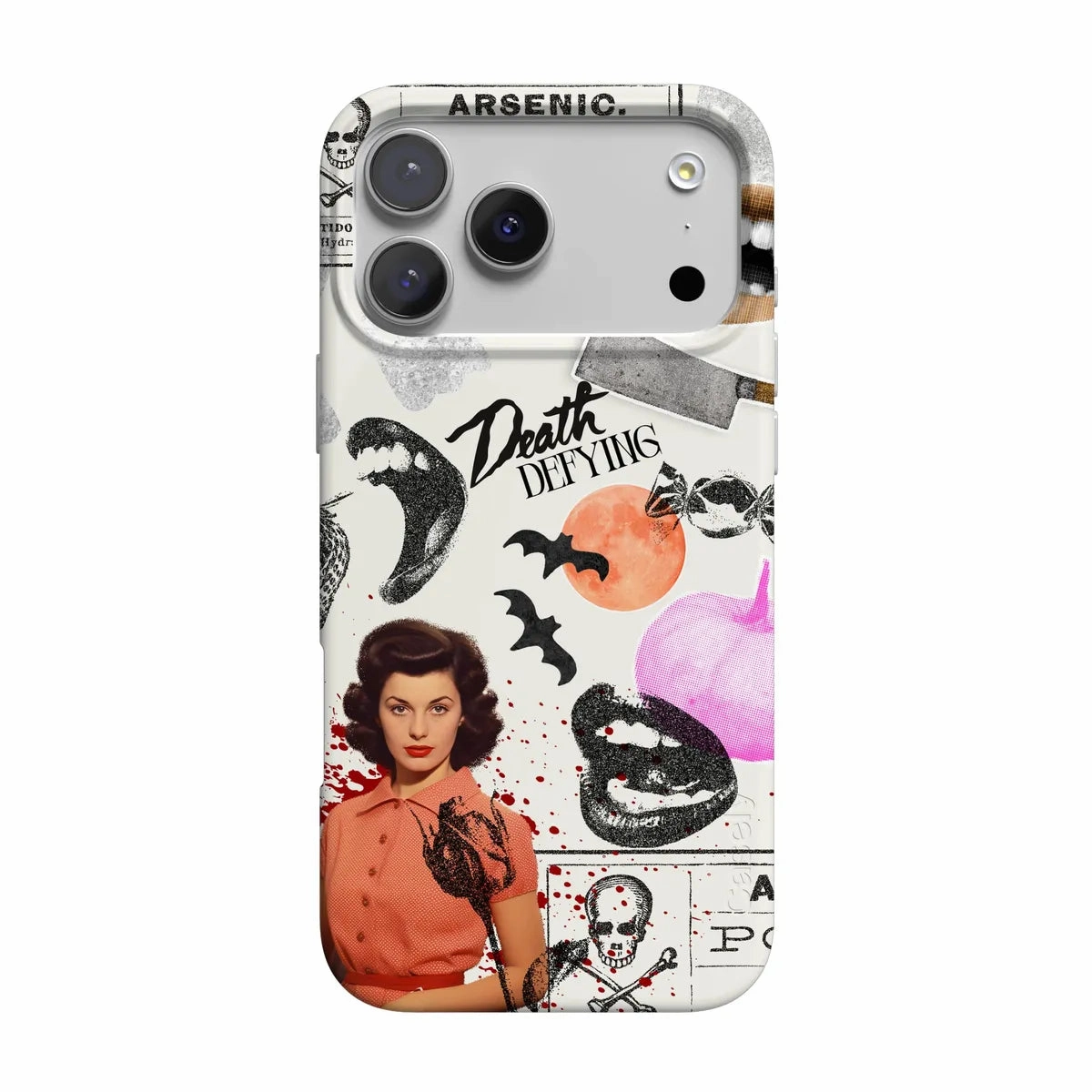 If You Dare | Horror Collage Case Crystal Finish Soft Touch