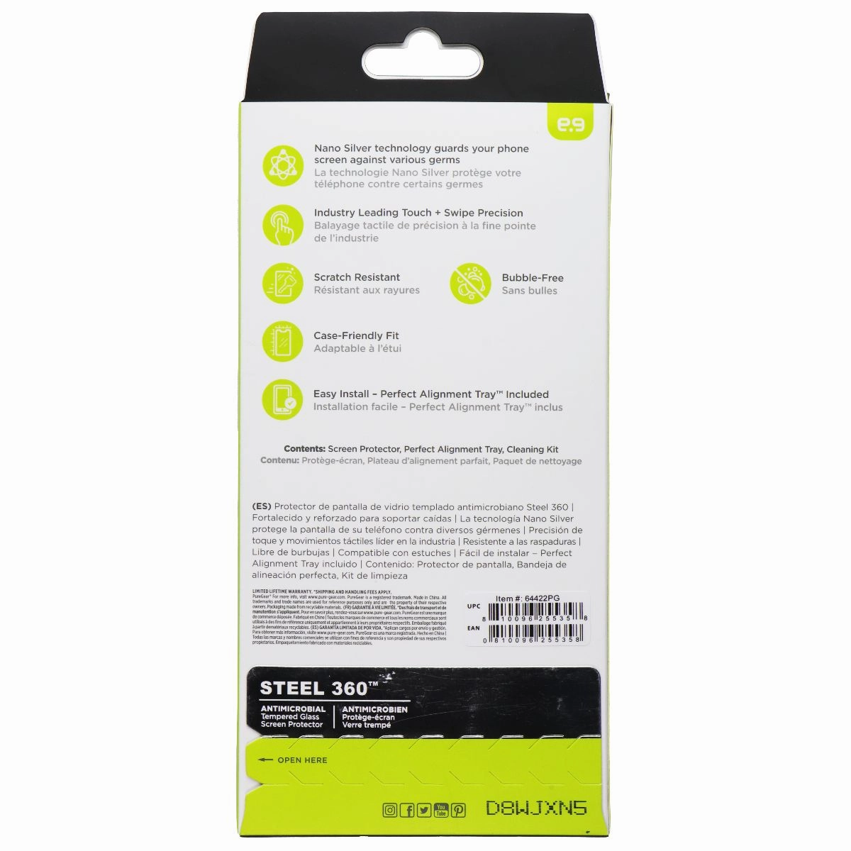 Pure Gear Steel 360 Tempered Glass for iPhone 15 Pro Max with Alignment Tray Smartphone Display