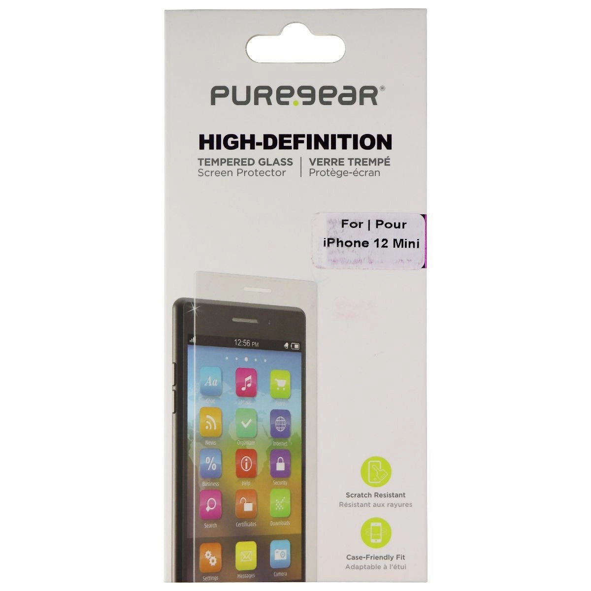 PureGear HD Clear Tempered Glass Screen Protector for Apple iPhone 12 Mini OnePlus Protector Home Device Film