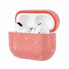 Red Glitter Case - Apple AirPods Pro (1st Generation) durable matte airpods cover Compact Key Strap