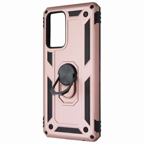 Flexible Pattern MyBat Slim Ring Stand Case for Samsung Galaxy A52 5G - Rose Gold / Black