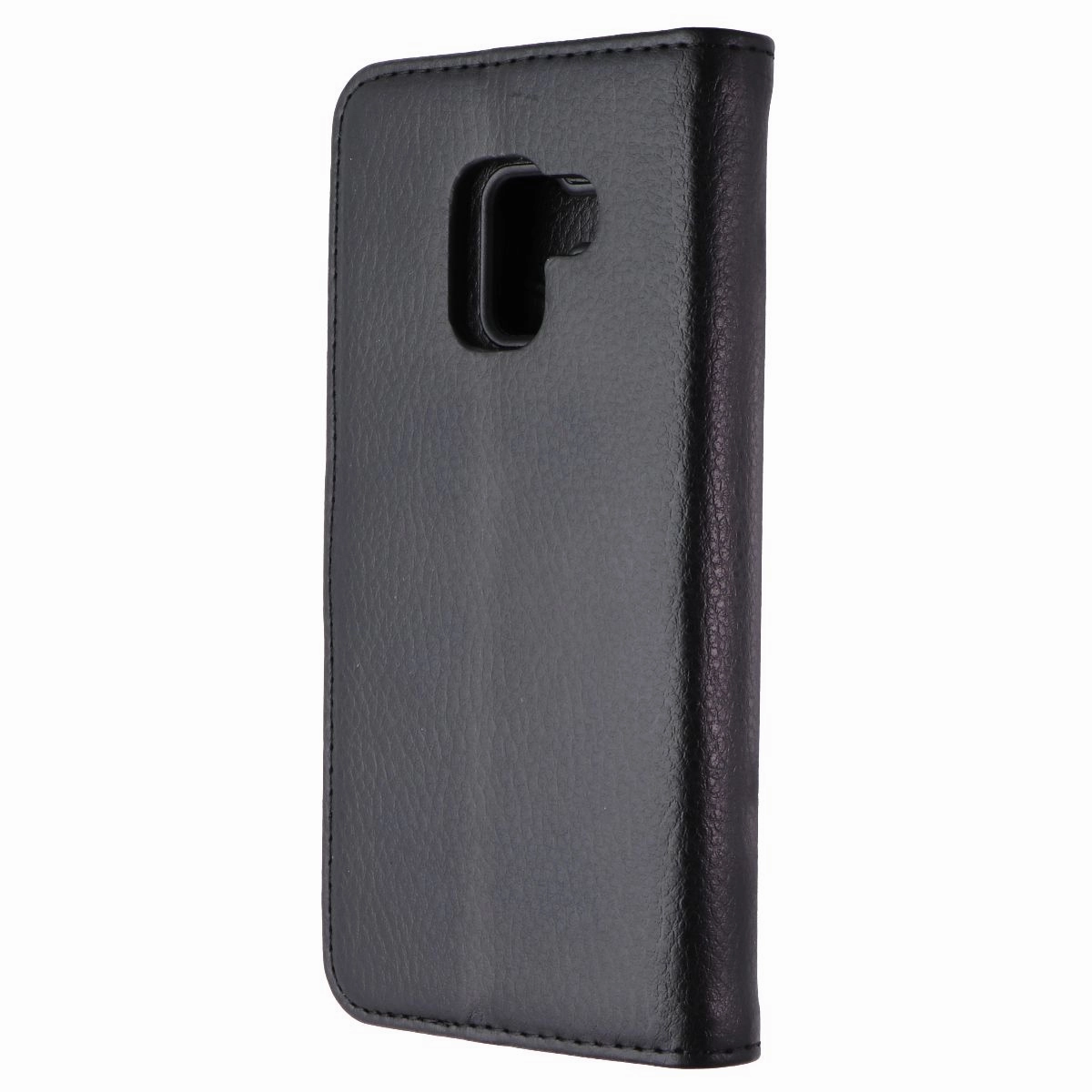 Luxury Accent StrongNFree Moderna Plus Series 2-in-1 Wallet Case for Galaxy A8 (2018) - Black