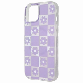 Slim Texture Light Finish Mybat Pro Mood Series Case for MagSafe for Apple iPhone 14 - Retro Purple Floral