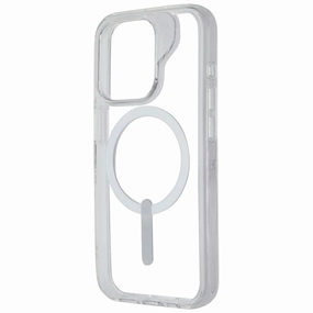ZAGG Crystal Palace Snap Case with MagSafe for iPhone 15 Pro - Clear/White Vivid Surface Impact shield