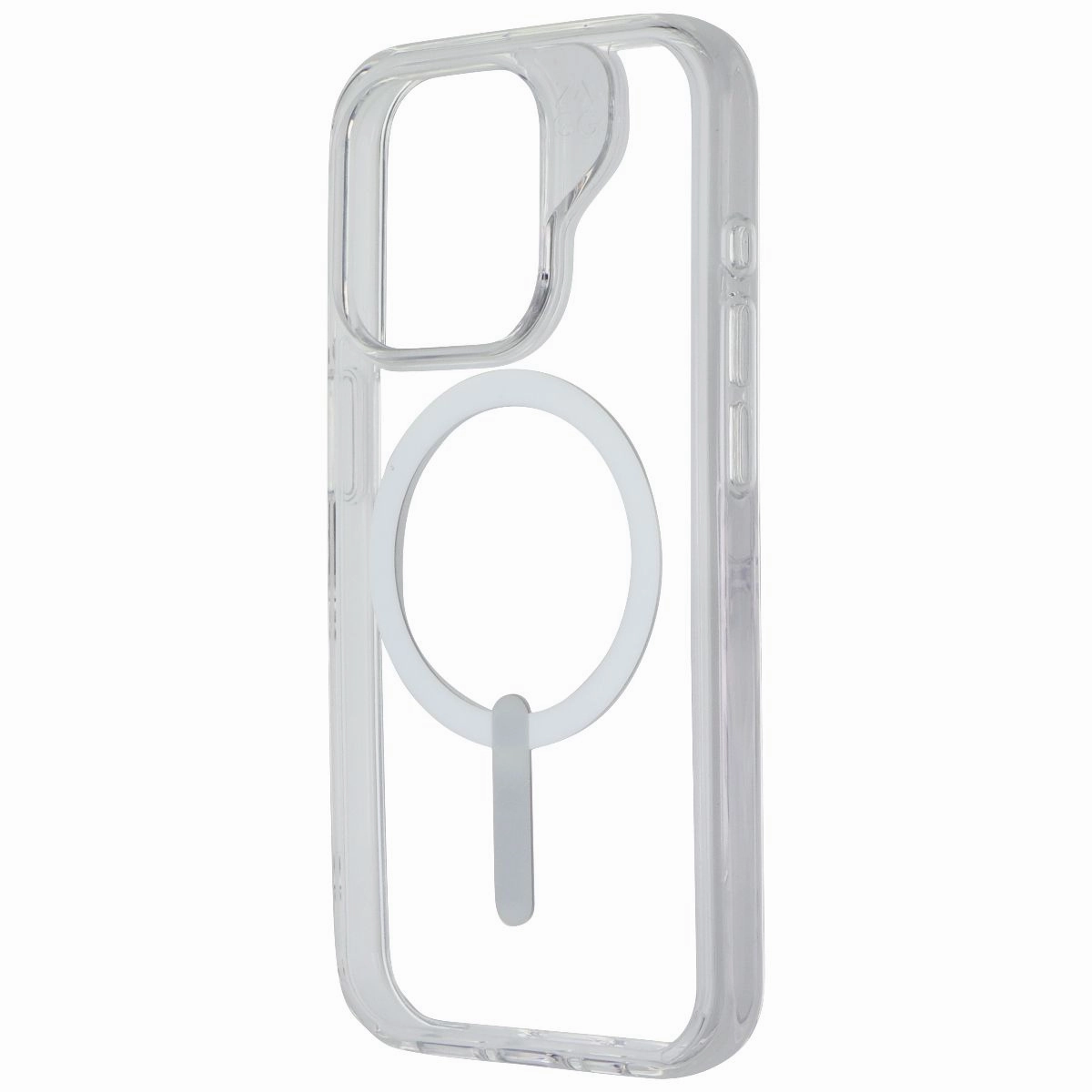 ZAGG Crystal Palace Snap Case with MagSafe for iPhone 15 Pro - Clear/White Vivid Surface Impact shield