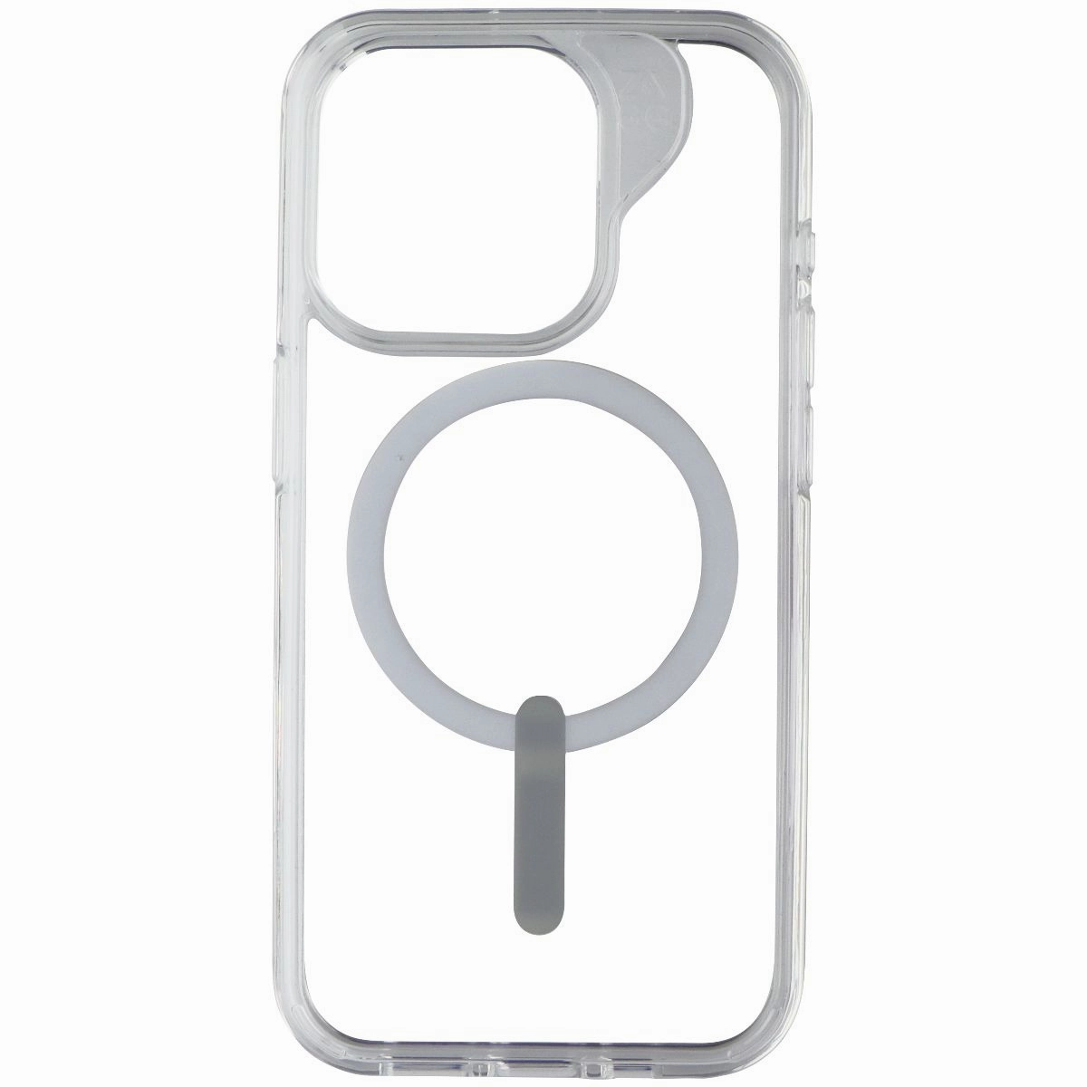 ZAGG Crystal Palace Snap Case with MagSafe for iPhone 15 Pro - Clear/White Rugged Design Style Gloss Surface Layer