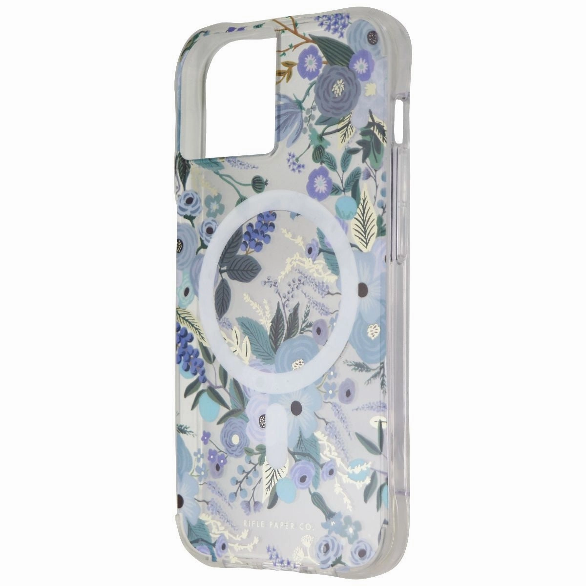 Rifle Paper Co. Designer Case for MagSafe for iPhone 13 - Garden Party Blue Slim Profiled Everyday Function