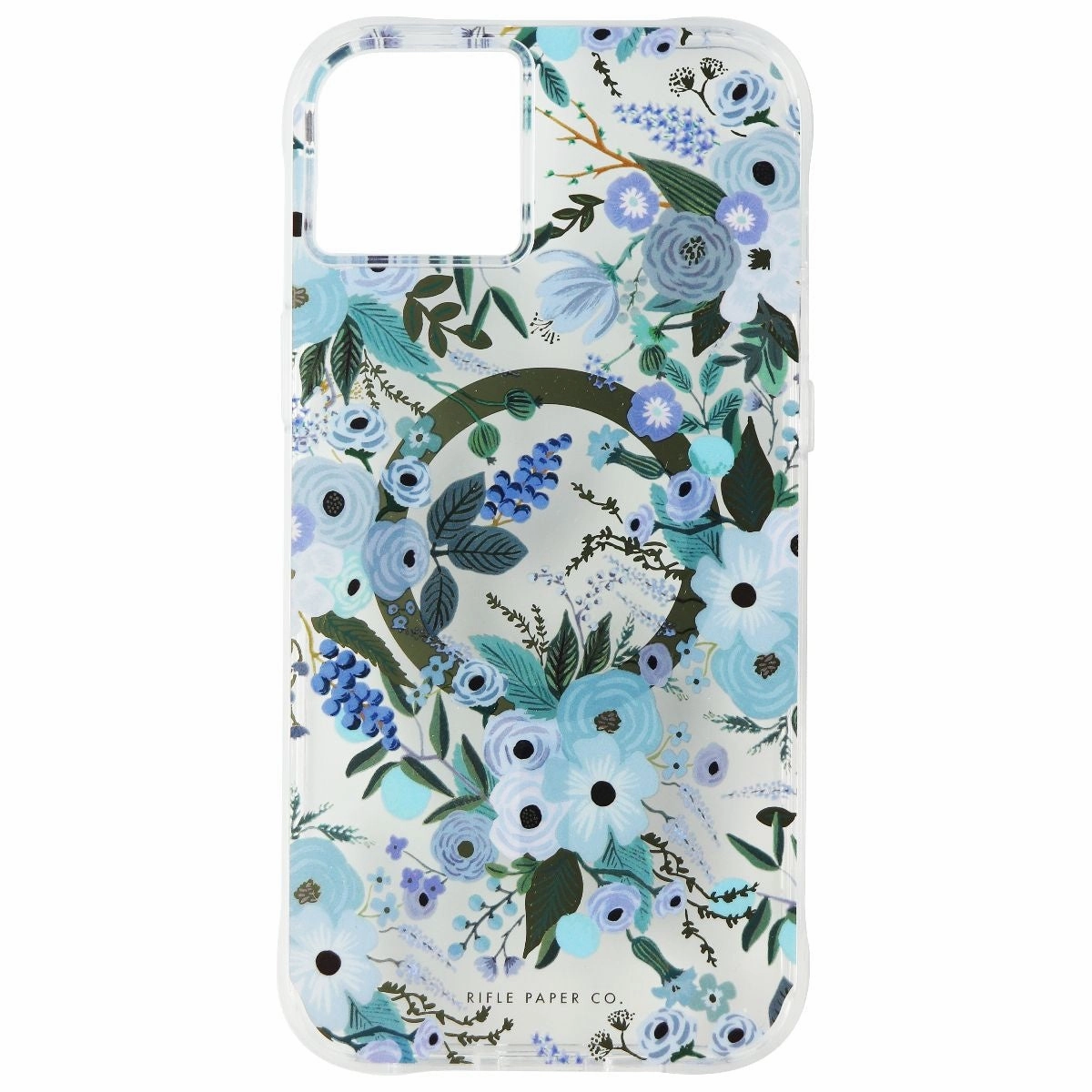 Rifle Paper Co. Series Case for MagSafe for iPhone 14 Plus - Garden Party Blue Elegant Look