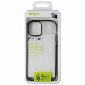 Modern Texture Look Ringke Fusion Series Case for Apple iPhone 12 Pro Max - Smoke Black