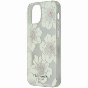 Protective Finish Kate Spade Protective Hardshell Case for iPhone 13 mini - Hollyhock Floral Clear