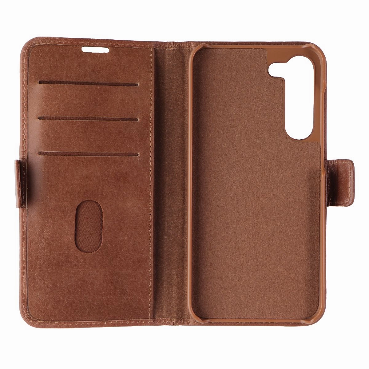 Easy Grip Travel Friendly dbramante1928 Folio Case for Samsung Galaxy S23  (Plus) - Lynge Tan Leather