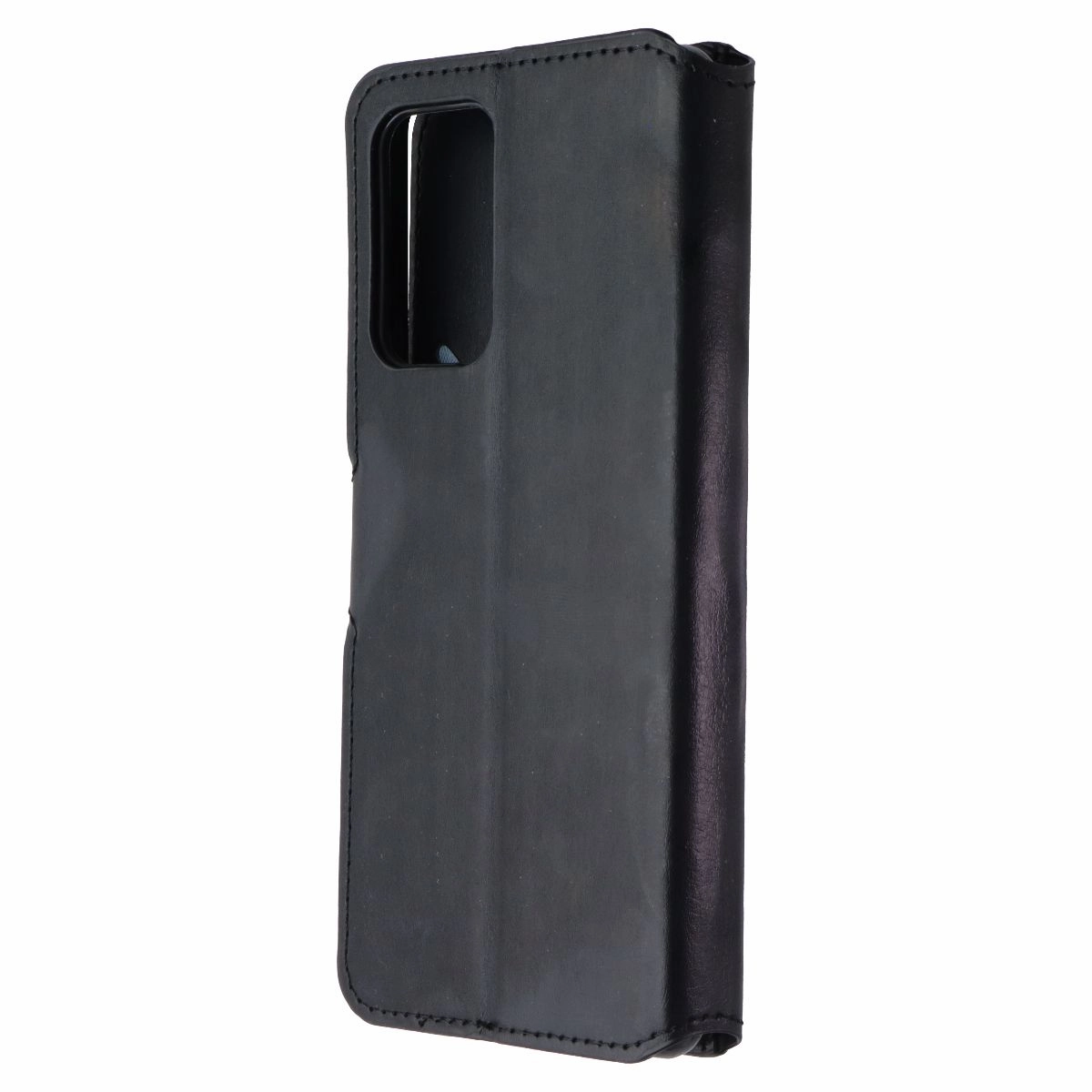 MyBat MyJacket Wallet Folio Case for Samsung Galaxy A52 (5G) - Black Leather Drop Protection Flexible Edge Texture