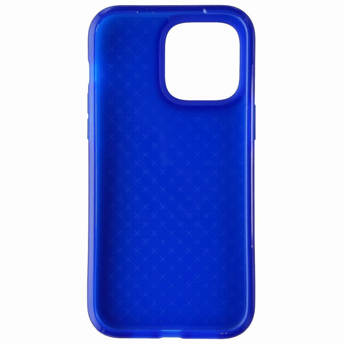 High End Look Fashion Statement Tech21 Evo Check Flexible Gel Case for Apple iPhone 14 Pro Max - Classic Blue