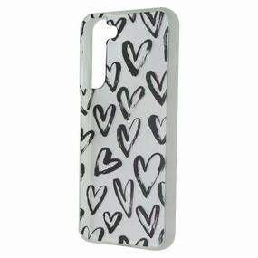 Vivid Pattern Design MyBat Pro Mood Series Case for Samsung Galaxy (S22 ) - Black Hearts/Clear