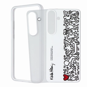 Samsung Flipsuit Series Case for Galaxy S25  (Plus) - White (Keith Haring) Soft Build Texture Minimal Protection