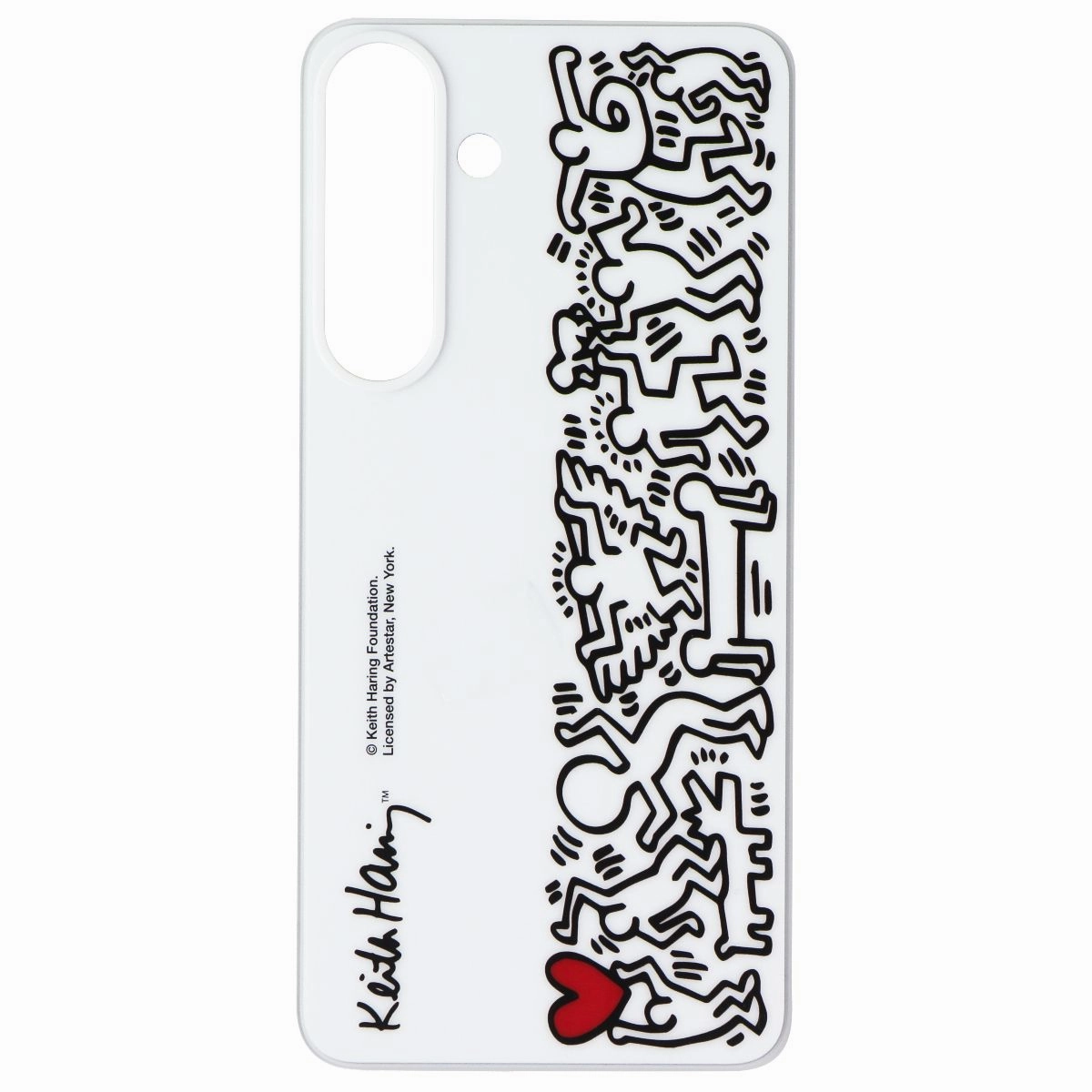 Protective Shell Samsung Flipsuit Series Case for Galaxy S25  (Plus) - White (Keith Haring)
