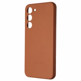 Samsung Leather Case for Galaxy S23  (Plus) - Brown Soft Silicone