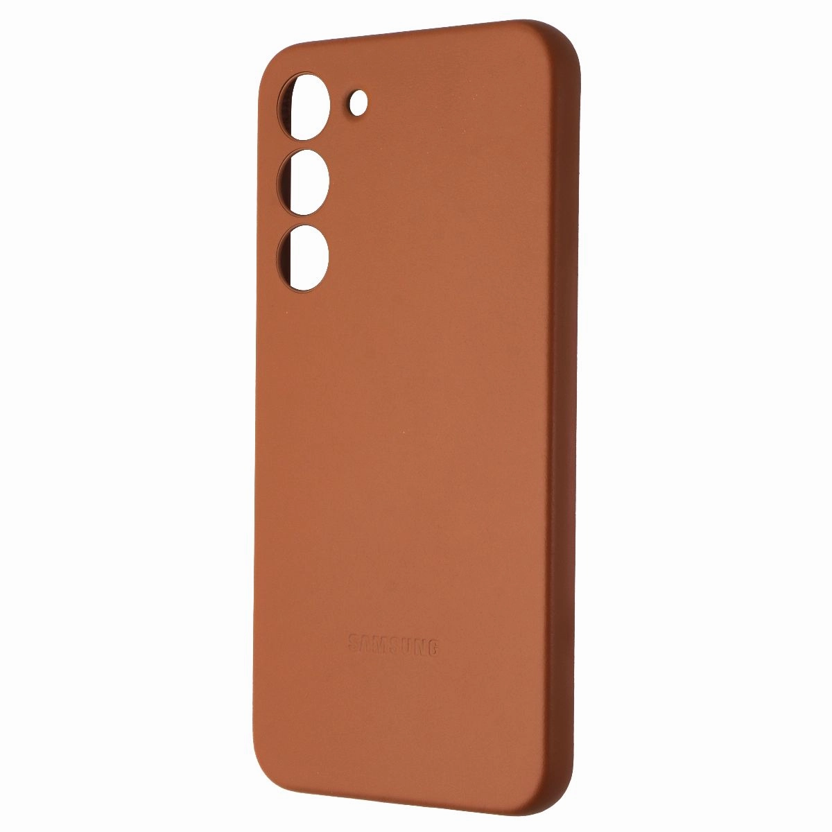 Samsung Leather Case for Galaxy S23  (Plus) - Brown Soft Silicone