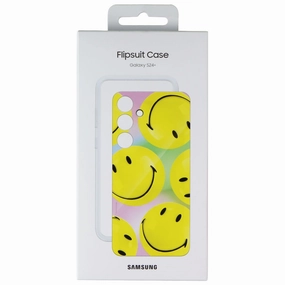 Samsung Official Smiley Flipsuit Case for Samsung Galaxy S24  (Plus) - Yellow Durable touch High End Look