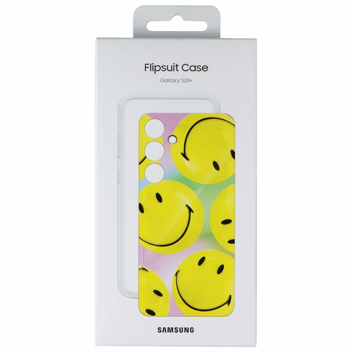 Samsung Official Smiley Flipsuit Case for Samsung Galaxy S24  (Plus) - Yellow Durable touch High End Look