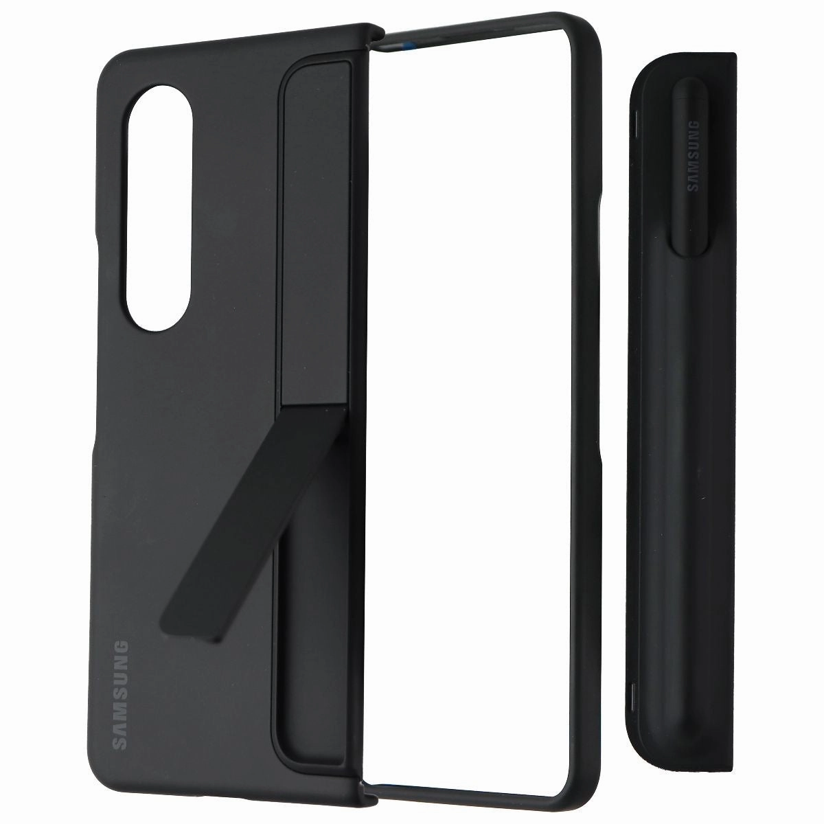 Samsung Standing Cover with Pen for Samsung Galaxy Z Fold4 - Black High Durability Drop Defense