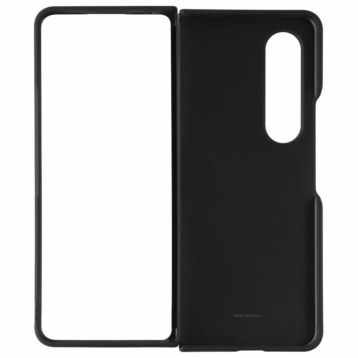 Samsung Standing Cover with Pen for Samsung Galaxy Z Fold4 - Black Gloss Finish Texture