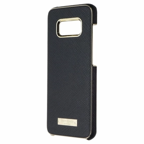 Smooth Surface Layer Compact Protection Kate Spade NY Wrap Series Case for Samsung Galaxy S8 (GS8) - Saffiano Black/Gold