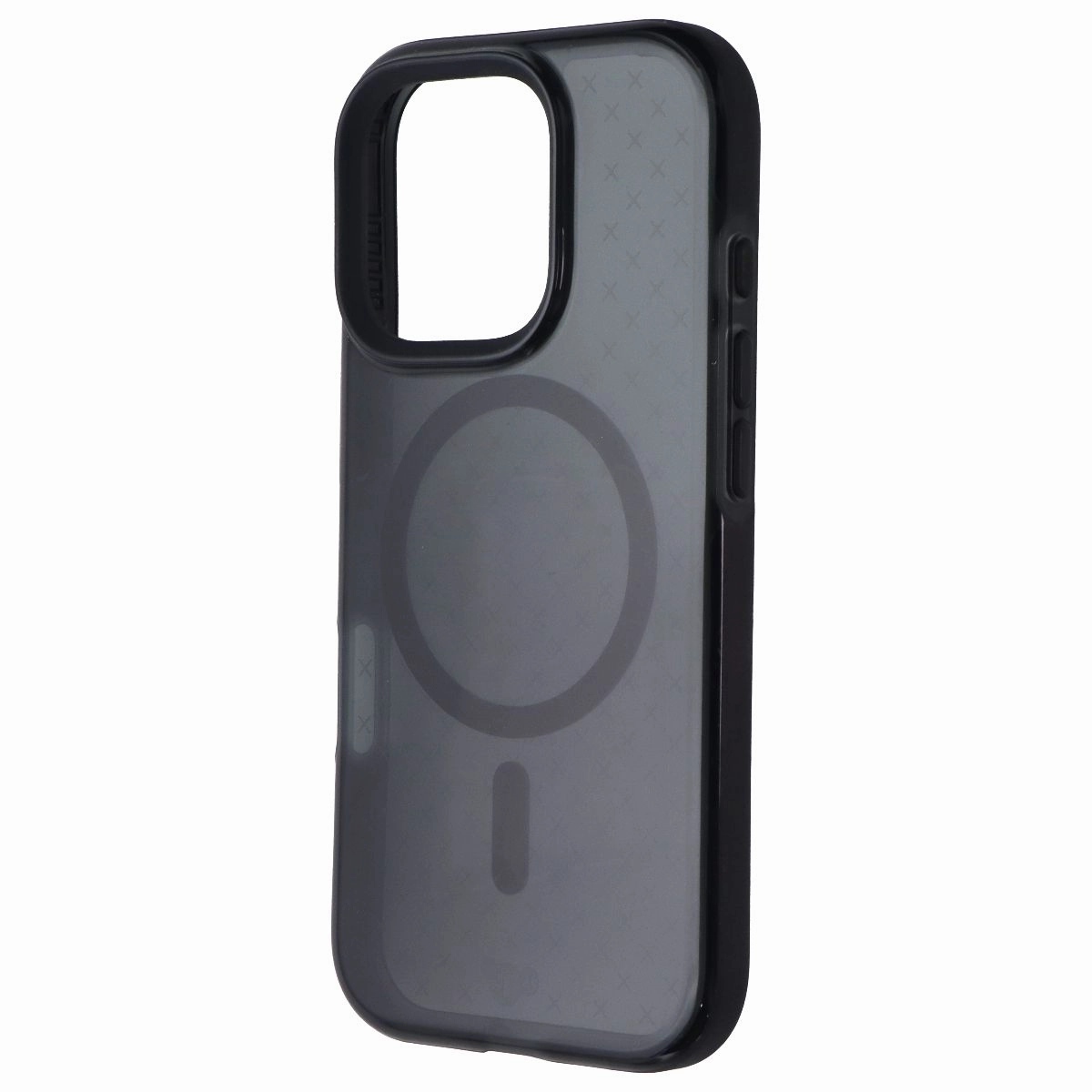 Smooth Form Texture Classic Grip Tech21 EvoCheck Series Case for MagSafe for Apple iPhone 16 Pro - Smoke Charcoal
