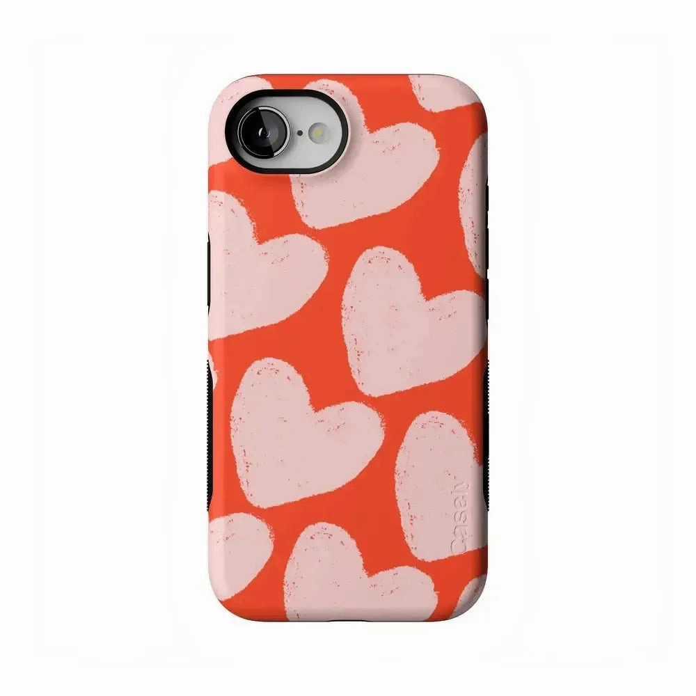 Love You More | Heart Doodle Case Polished Look