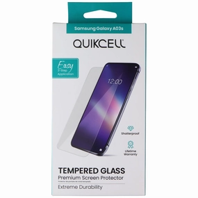 Quikcell Tempered Glass Premium Screen Protector for Samsung Galaxy A03s Outdoor Use