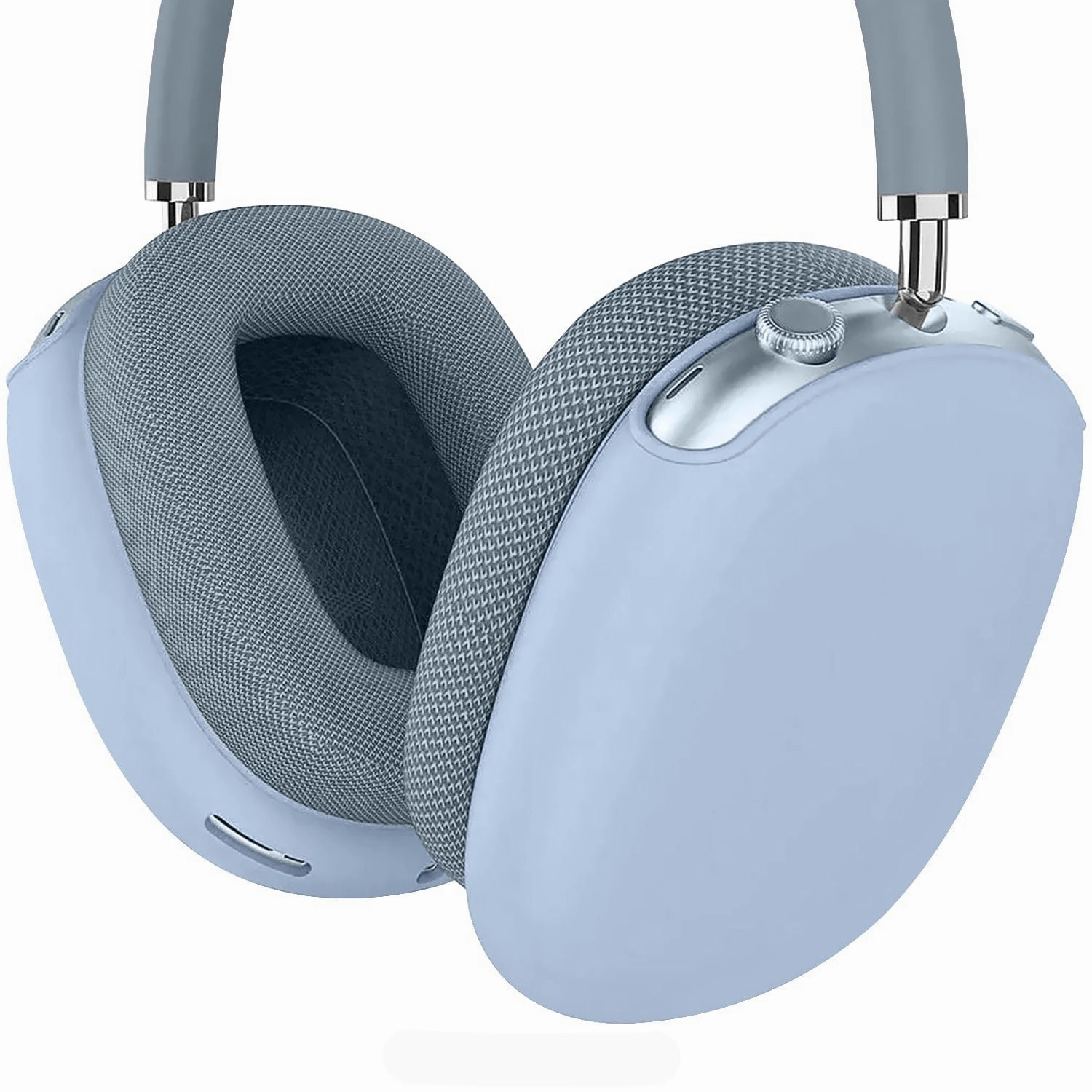 portable pastel leather travel protector Apple AirPods Max Case  Liquid Silicone Shockproof Cover