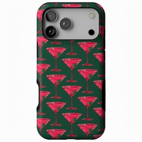 Shaken Not Stirred | Retro Martini Case Polished Layer Patterned Design